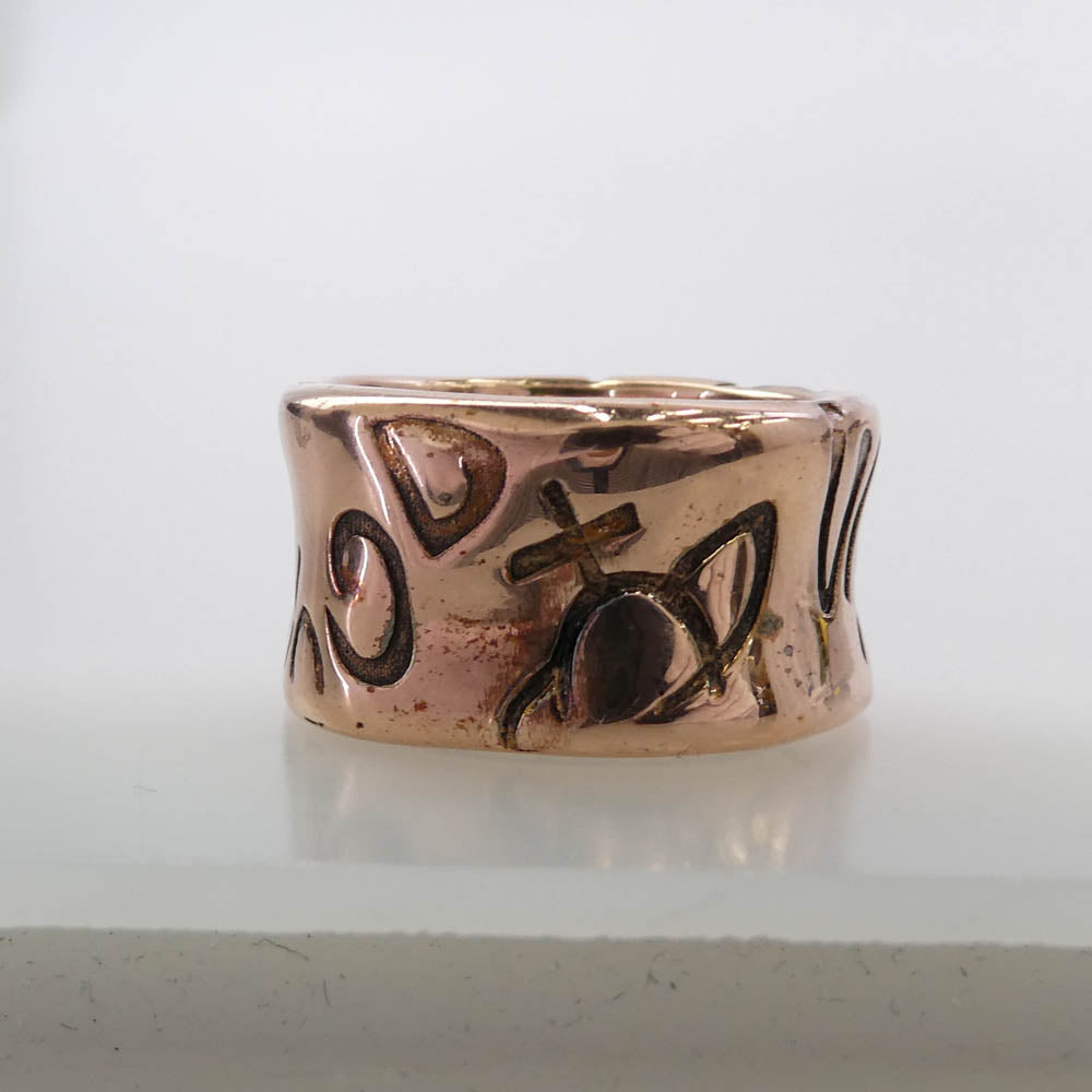 Vivienne Westwood ヴィヴィアンウエストウッド BRISTOL RING ブリストル リング ピンク系 ゴールド系 L(約16号)【中古】