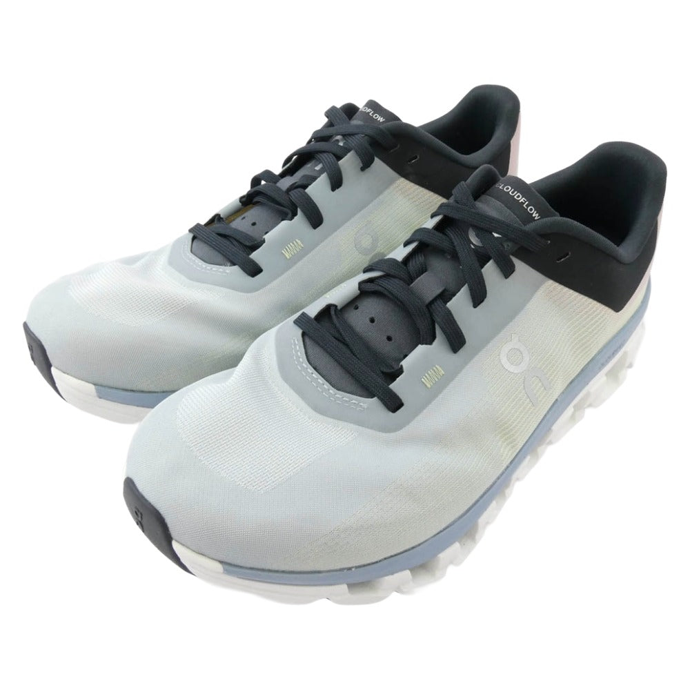 ON オン 3MD30101503 Cloudflow 4 クラウドフロー4 ランニングシューズ スニーカー グリーン系 25.5cm【極上美品】【中古】