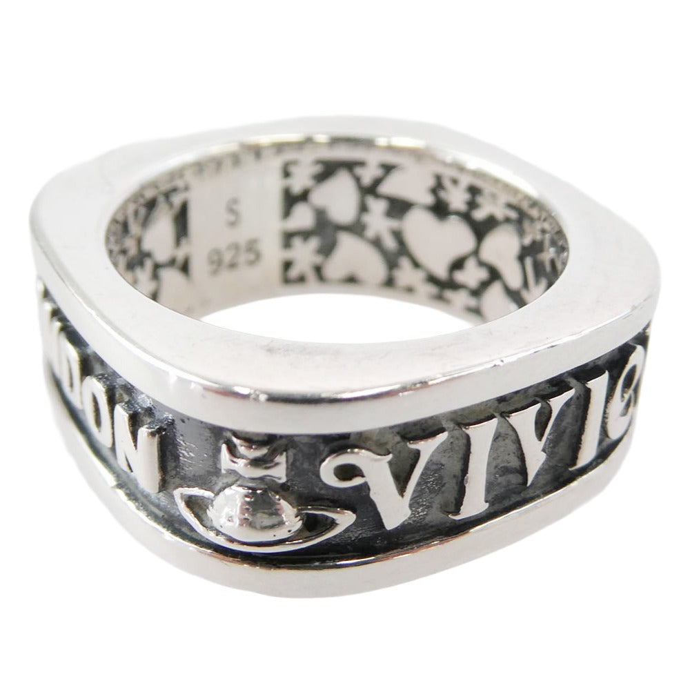 Vivienne Westwood ヴィヴィアンウエストウッド SCILLY RING シリー スクエア リング シルバー シルバー系 S(約12号)【中古】