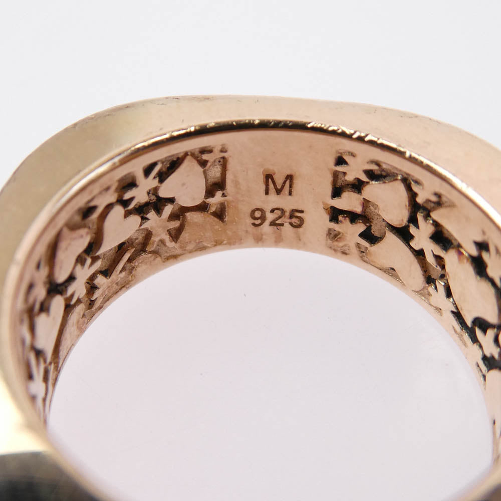 Vivienne Westwood ヴィヴィアンウエストウッド SCILLY RING シリー スクエア リング ピンクゴールド ピンク系 ゴールド系 M(14号)【中古】