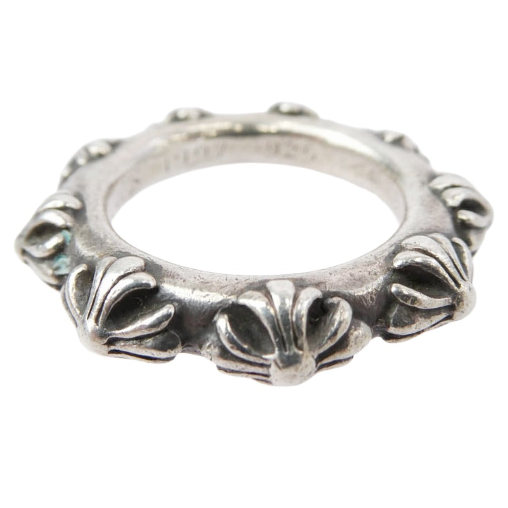 CHROME HEARTS クロムハーツ（原本無） CROSS BAND クロスバンド リング シルバー系 19号【中古】