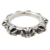 CHROME HEARTS クロムハーツ（原本無） CROSS BAND クロスバンド リング シルバー系 19号【中古】