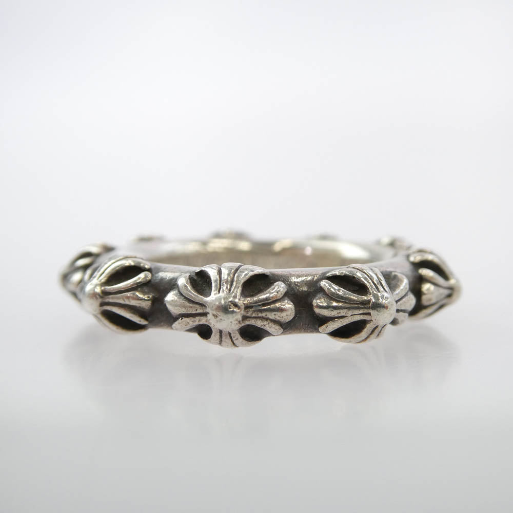 CHROME HEARTS クロムハーツ（原本無） CROSS BAND クロスバンド リング シルバー系 19号【中古】