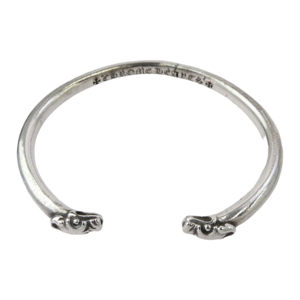 CHROME HEARTS クロムハーツ（原本無） BANGLE DOUBLE DOG ダブルドッグ バングル ブレスレット シルバー系【中古】
