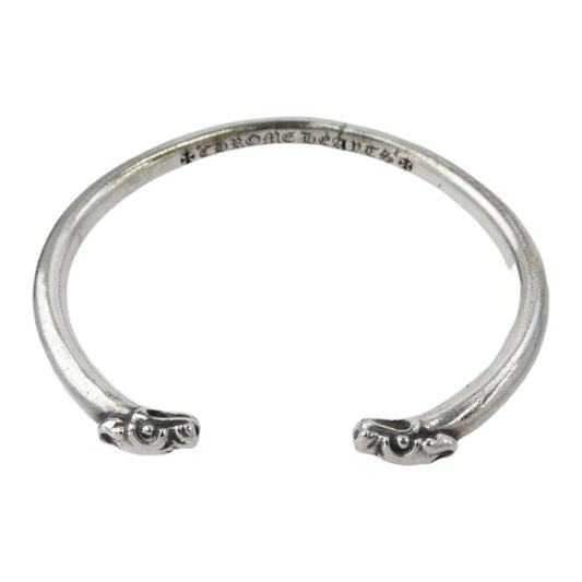 CHROME HEARTS クロムハーツ（原本無） BANGLE DOUBLE DOG ダブルドッグ バングル ブレスレット シルバー系【中古】