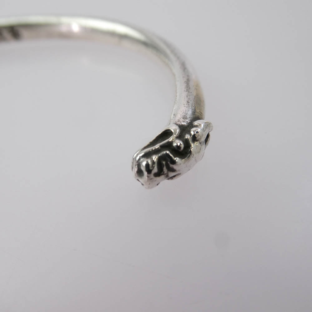 CHROME HEARTS クロムハーツ（原本無） BANGLE DOUBLE DOG ダブルドッグ バングル ブレスレット シルバー系【中古】