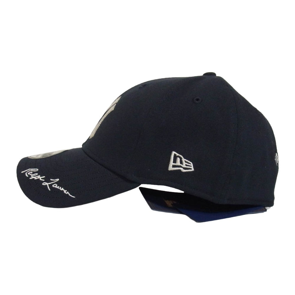 POLO RALPH LAUREN ポロ・ラルフローレン H251MLB05 New York Yankees ニューヨークヤンキース ロゴ刺繍 ベースボール キャップ ダークネイビー系 S/M【極上美品】【中古】