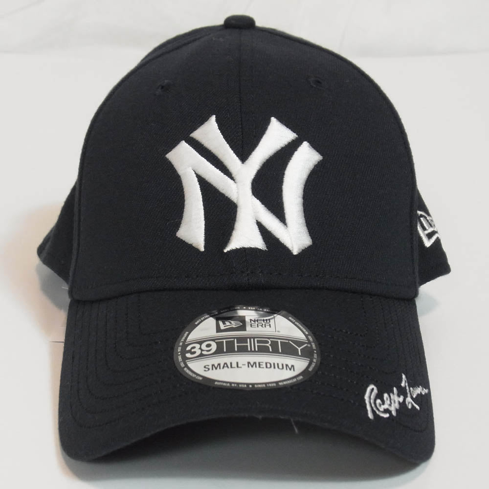 POLO RALPH LAUREN ポロ・ラルフローレン H251MLB05 New York Yankees ニューヨークヤンキース ロゴ刺繍 ベースボール キャップ ダークネイビー系 S/M【極上美品】【中古】