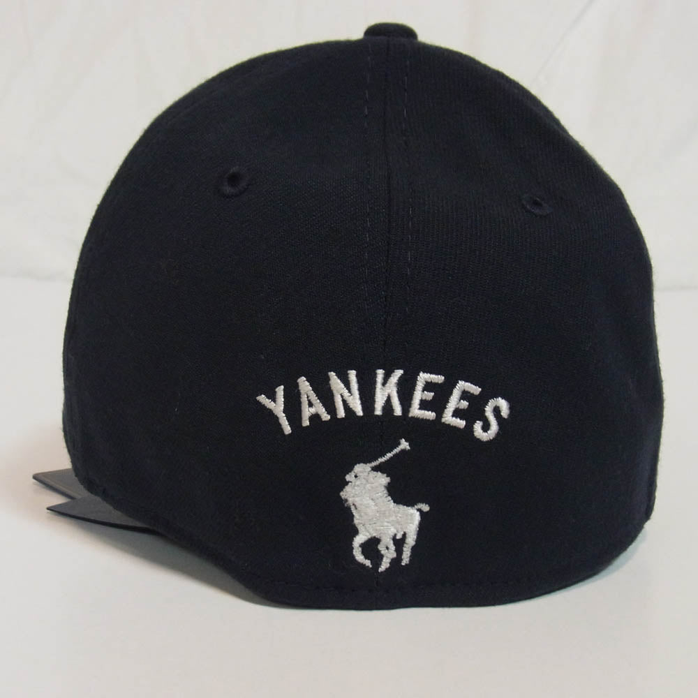 POLO RALPH LAUREN ポロ・ラルフローレン H251MLB05 New York Yankees ニューヨークヤンキース ロゴ刺繍 ベースボール キャップ ダークネイビー系 S/M【極上美品】【中古】