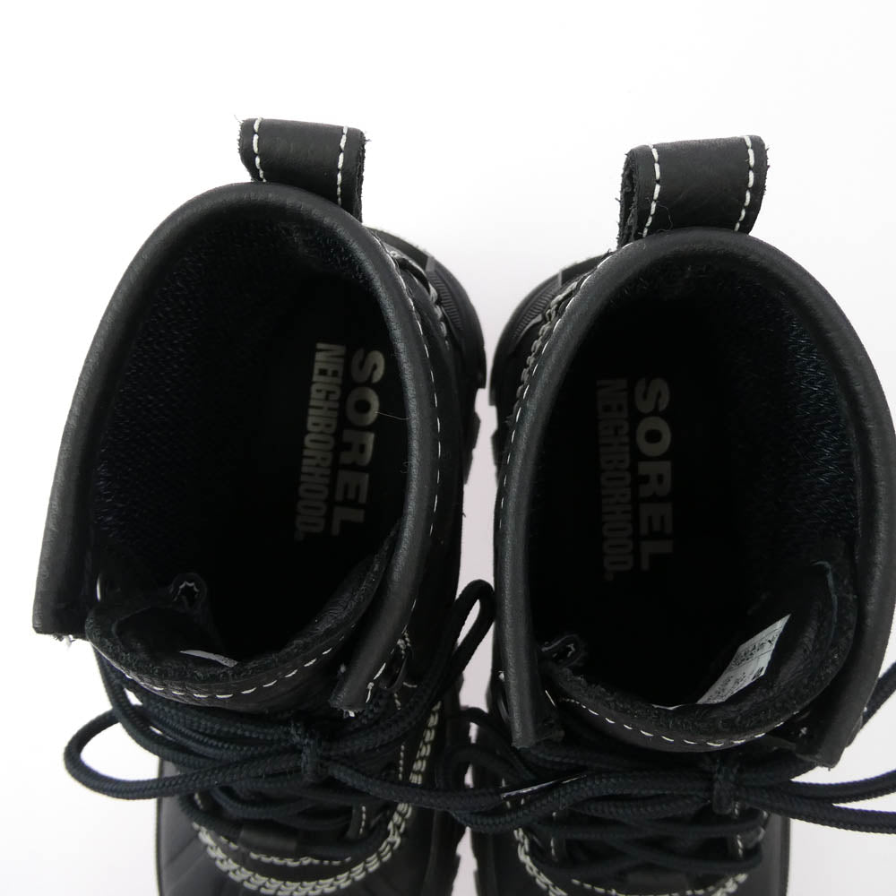 NEIGHBORHOOD ネイバーフッド 25AW 2525959N-FWM01 NH X SOREL ソレル DAYSTORM HORIZON GTX デイストーム ホライゾン ゴアテックス ウィンターブーツ スニーカー ブラック系 25cm【美品】【中古】