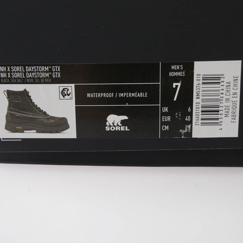 NEIGHBORHOOD ネイバーフッド 25AW 2525959N-FWM01 NH X SOREL ソレル DAYSTORM HORIZON GTX デイストーム ホライゾン ゴアテックス ウィンターブーツ スニーカー ブラック系 25cm【美品】【中古】