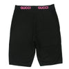 GUCCI グッチ 688421 XJDS5 イタリア製 ロゴリブ テクニカル ジャージー バイカー ショート パンツ ブラック系 M【極上美品】【中古】