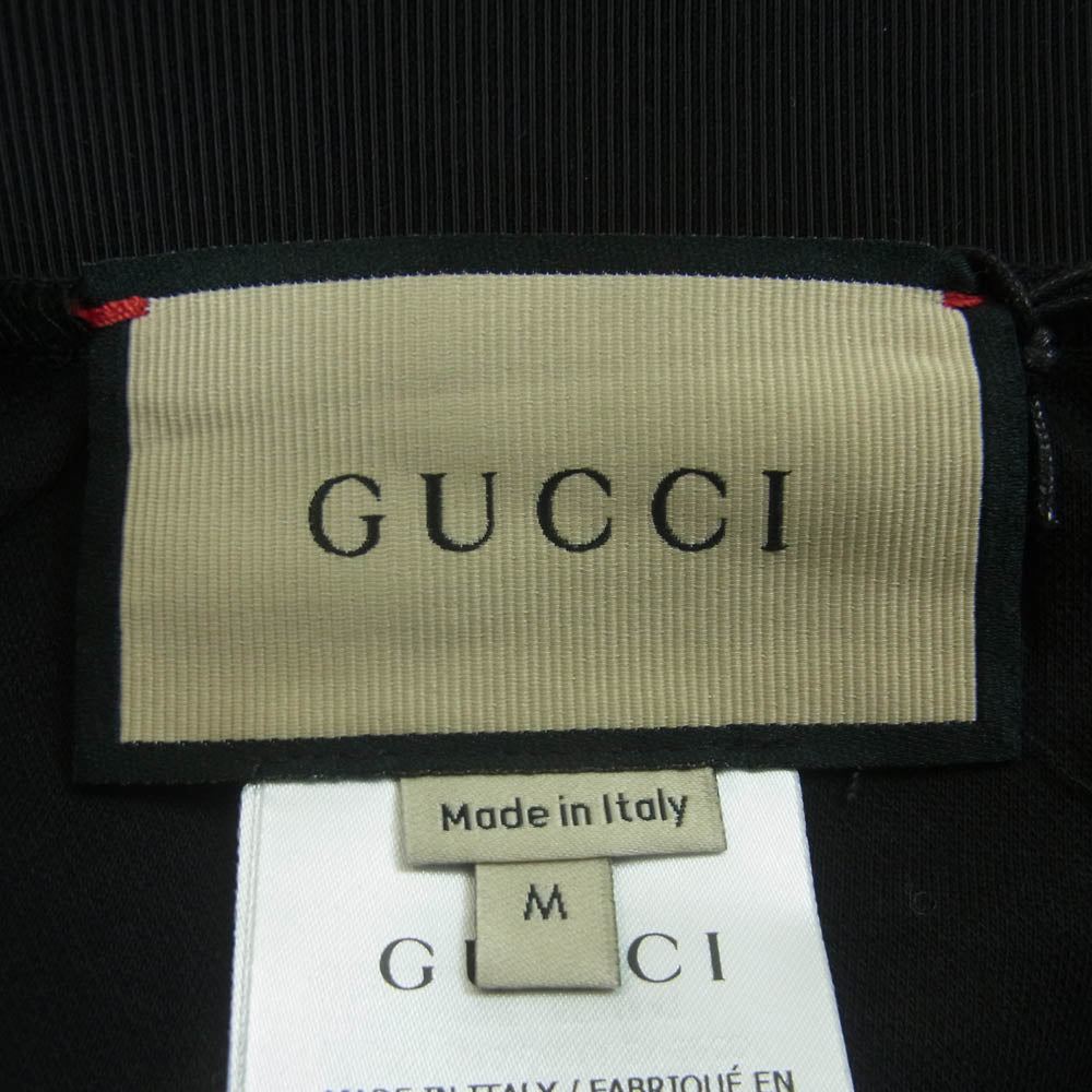 GUCCI グッチ 688421 XJDS5 イタリア製 ロゴリブ テクニカル ジャージー バイカー ショート パンツ ブラック系 M【極上美品】【中古】