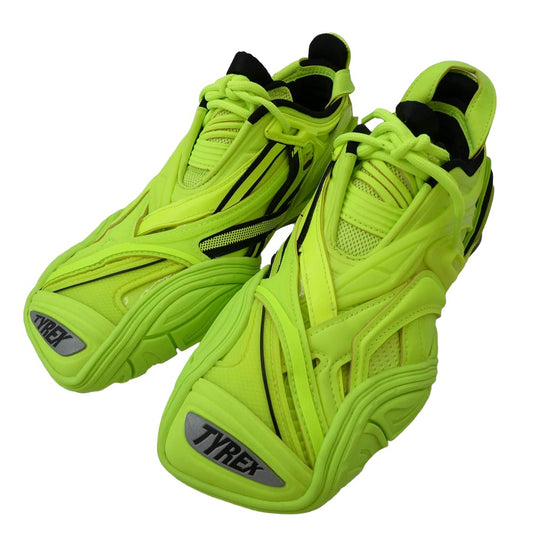 BALENCIAGA バレンシアガ 617517 W2UA1 TYREX タイレックス ローカット スニーカー FULO YELLOW 蛍光イエロー系 24cm【極上美品】【中古】