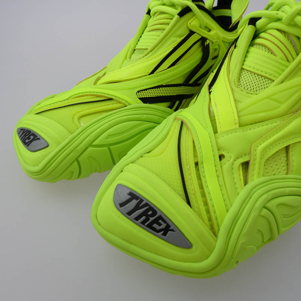 BALENCIAGA バレンシアガ 617517 W2UA1 TYREX タイレックス ローカット スニーカー FULO YELLOW 蛍光イエロー系 24cm【極上美品】【中古】