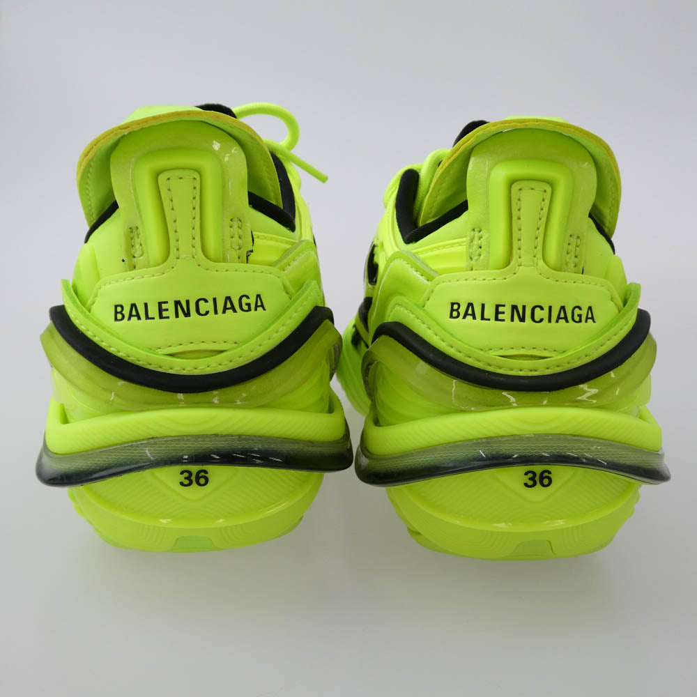 BALENCIAGA バレンシアガ 617517 W2UA1 TYREX タイレックス ローカット スニーカー FULO YELLOW 蛍光イエロー系 24cm【極上美品】【中古】