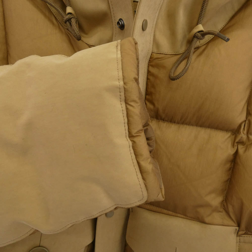 テンシー TC-J0920 TEMPEST COMBO DOWN JACKET OJJ 高密度ベンタイル テンペスト コンボ フーデッド ダウンジャケット ベージュ系 44【中古】