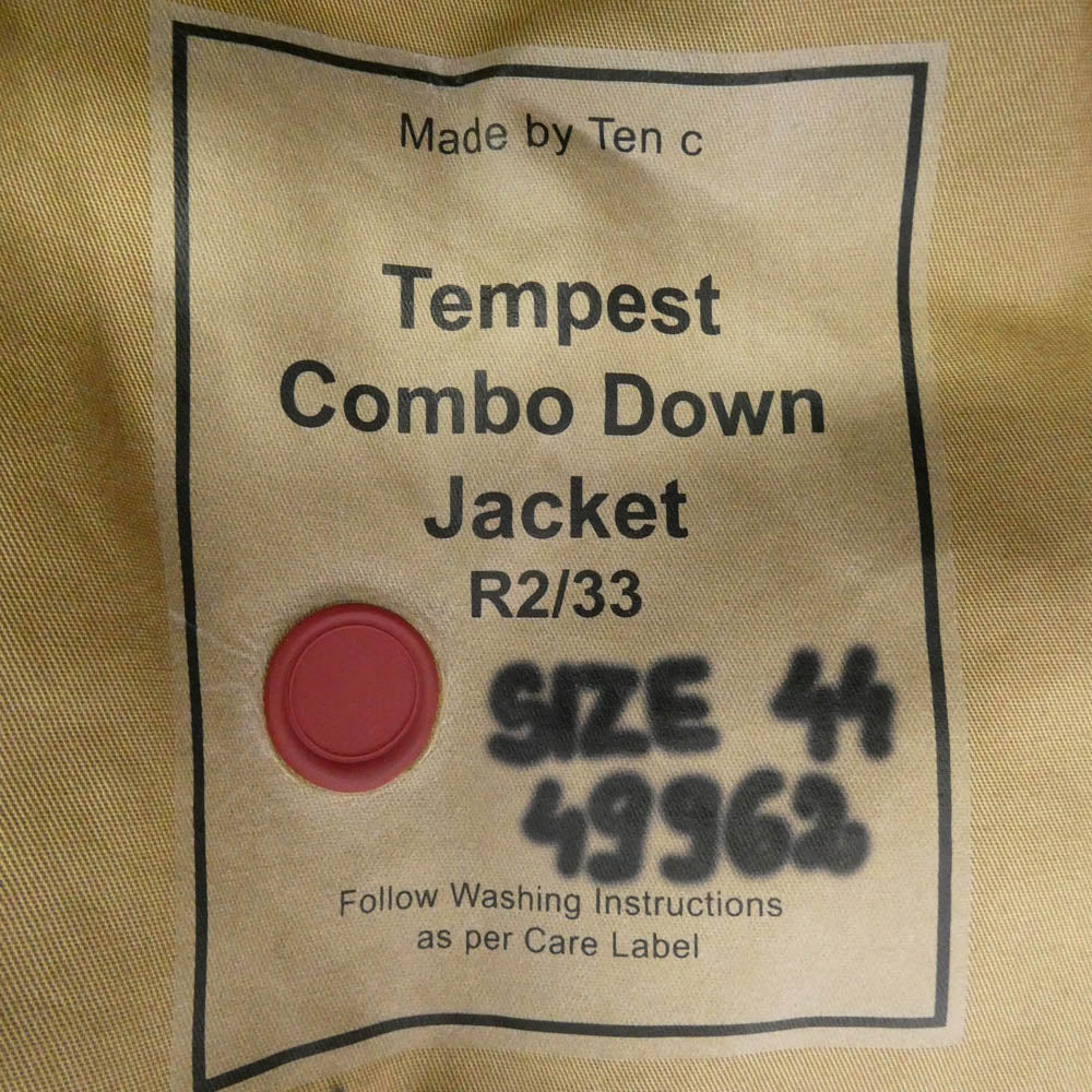 テンシー TC-J0920 TEMPEST COMBO DOWN JACKET OJJ 高密度ベンタイル テンペスト コンボ フーデッド ダウンジャケット ベージュ系 44【中古】
