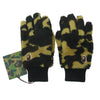 A BATHING APE アベイシングエイプ 1E801823023 1ST CAMO BOA GLOVES ファースト カモ ボア グローブ 猿ワッペン付 手袋 ブラック系 ブラウン系 M【新古品】【未使用】【中古】