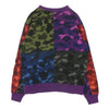 A BATHING APE アベイシングエイプ 1F30113006 MIXCAMO SHARK CRAZYWIDE SWEAT ミックスカモ シャーク クレイジー クルーネック スウェット マルチカラー系 XL【極上美品】【中古】