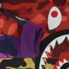 A BATHING APE アベイシングエイプ 1F30113006 MIXCAMO SHARK CRAZYWIDE SWEAT ミックスカモ シャーク クレイジー クルーネック スウェット マルチカラー系 XL【極上美品】【中古】