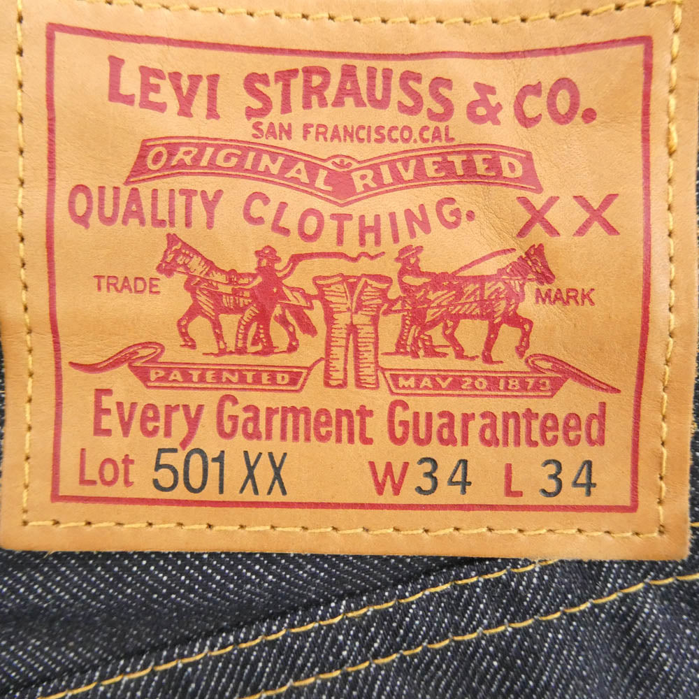Levi's リーバイス 47501-0117 VINTAGE CLOTHING USA製 501XX 1947年モデル ボタン裏刻印4420 デニムパンツ インディゴブルー系 W34 L34【新古品】【未使用】【中古】