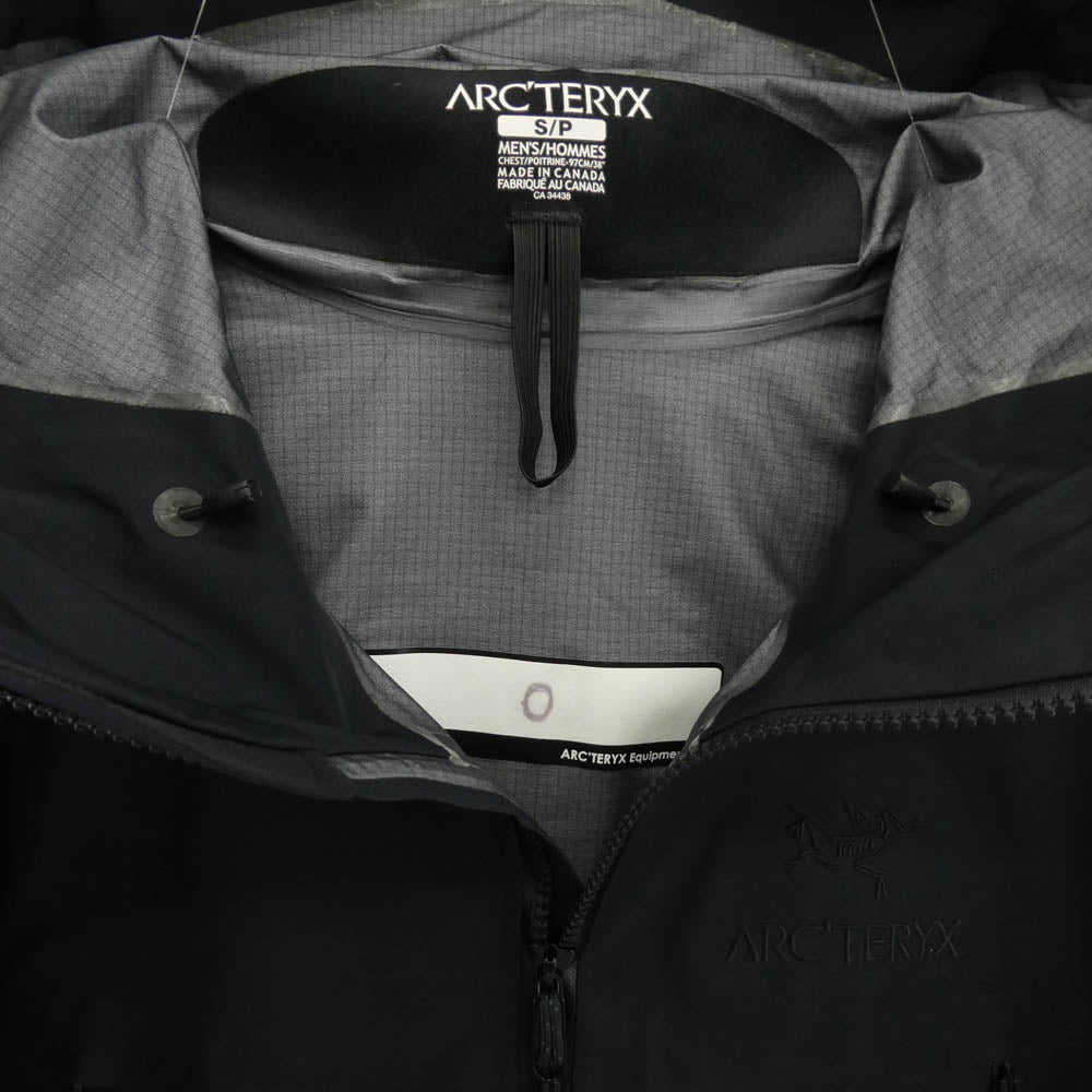 ARC'TERYX アークテリクス 13885 LEAF Alpha LT Jacket GEN2 前期 カナダ製 リーフ アルファライト ジャケット ブラック系 S【中古】
