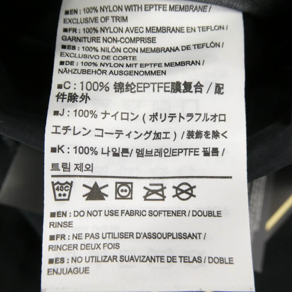 ARC'TERYX アークテリクス 13885 LEAF Alpha LT Jacket GEN2 前期 カナダ製 リーフ アルファライト ジャケット ブラック系 S【中古】