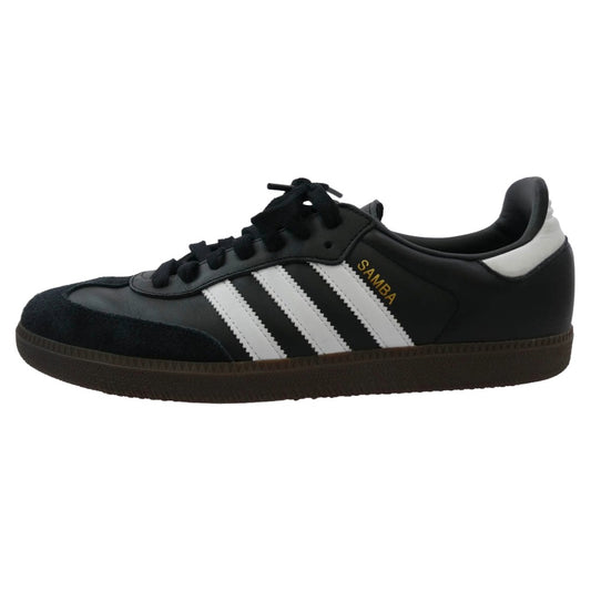 adidas アディダス B75807 Samba OG Core Black Cloud White Gum サンバ コアブラック クラウド ホワイト ガム スニーカー ブラック系 28.5cm【中古】
