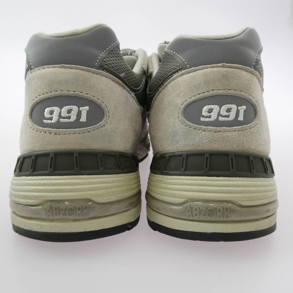 NEW BALANCE ニューバランス M991GL 991 グレー ローカット スニーカー グレー系 27.5cm【中古】