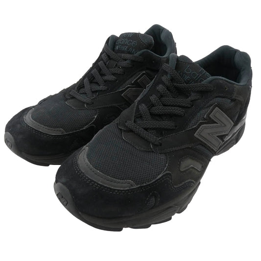 NEW BALANCE ニューバランス M920BLK 920 スエード ローカット スニーカー ブラック系 US10【中古】