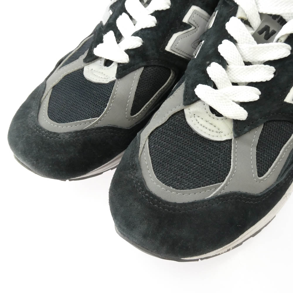 NEW BALANCE ニューバランス M990BL2 990V2 Black Made in USA スエード メッシュ スニーカー ブラック系 27.5cm【中古】