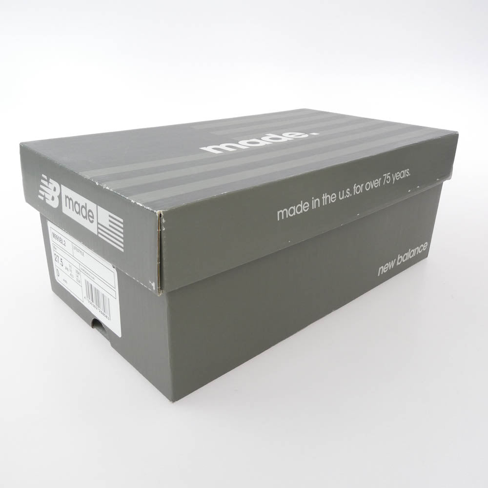 NEW BALANCE ニューバランス M990BL2 990V2 Black Made in USA スエード メッシュ スニーカー ブラック系 27.5cm【中古】