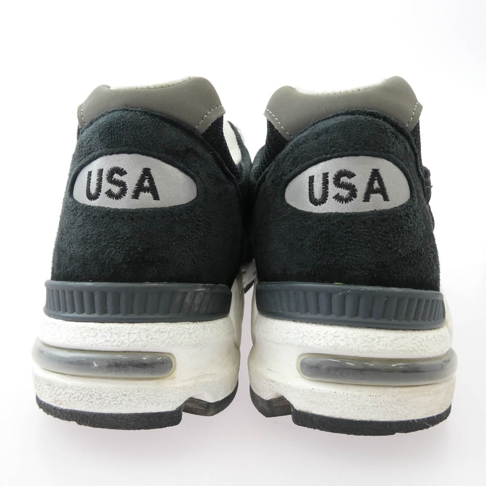 NEW BALANCE ニューバランス M990BL2 990V2 Black Made in USA スエード メッシュ スニーカー ブラック系 27.5cm【中古】