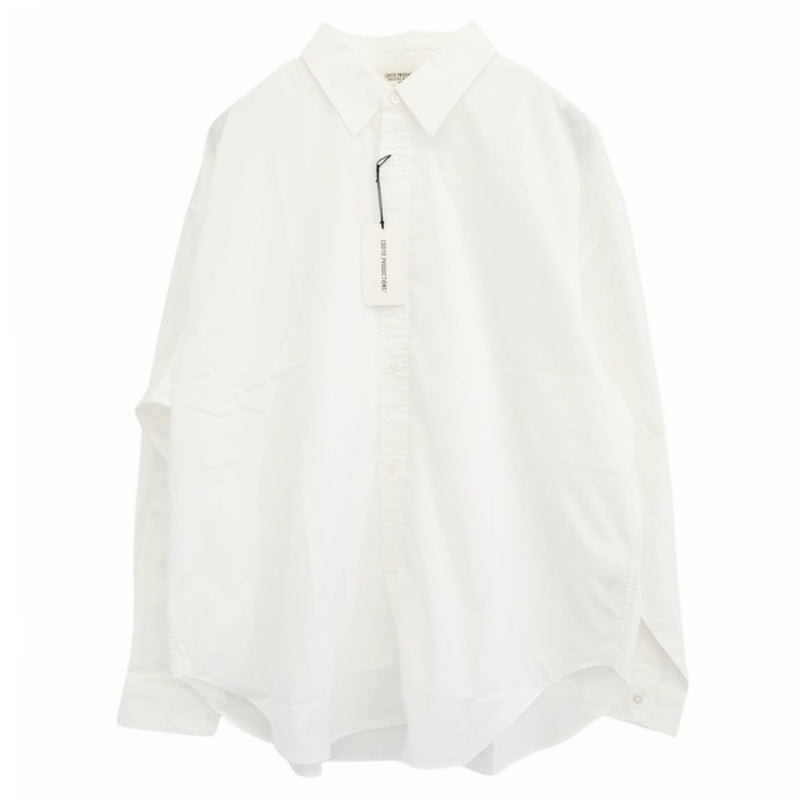 COOTIE クーティー 23SS CTE-23S405 Comfortable Broad L/S Shirt コンフォータブル ブロード 長袖 シャツ ホワイト ホワイト系 M【極上美品】【中古】