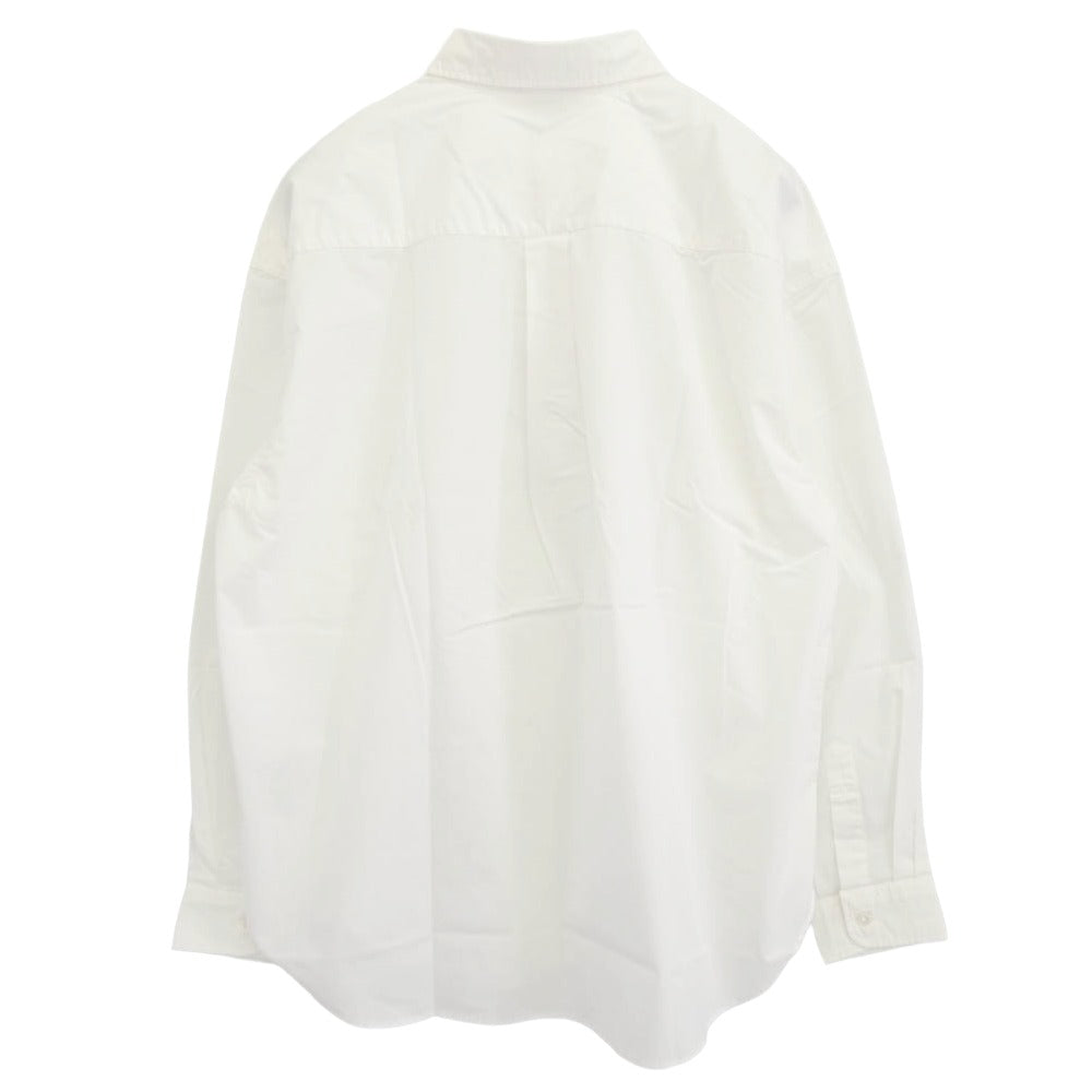 COOTIE クーティー 23SS CTE-23S405 Comfortable Broad L/S Shirt コンフォータブル ブロード 長袖 シャツ ホワイト ホワイト系 M【極上美品】【中古】