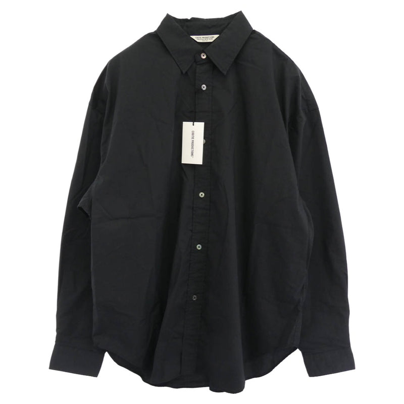 COOTIE クーティー 23SS CTE-23S405 Comfortable Broad L/S Shirt コンフォータブル ブロード 長袖 シャツ ブラック ブラック系 M【極上美品】【中古】