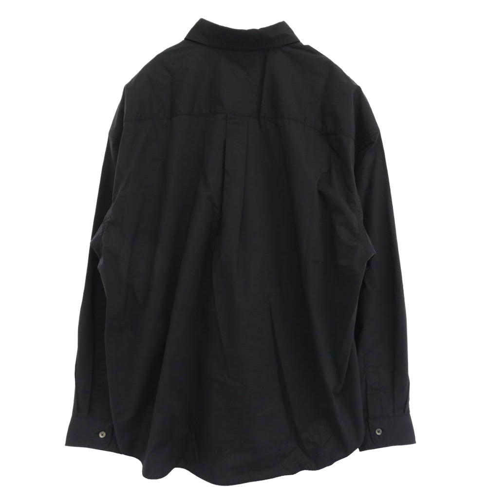 COOTIE クーティー 23SS CTE-23S405 Comfortable Broad L/S Shirt コンフォータブル ブロード 長袖 シャツ ブラック ブラック系 M【極上美品】【中古】