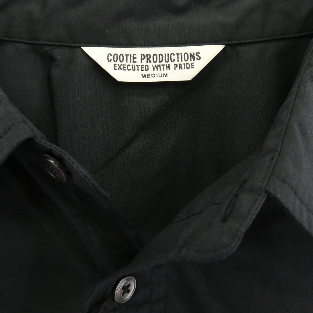 COOTIE クーティー 23SS CTE-23S405 Comfortable Broad L/S Shirt コンフォータブル ブロード 長袖 シャツ ブラック M【極上美品】【中古】 COOTIE クーティー 23SS CTE-23S405 Comfortable Broad L/S Shirt