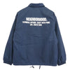 NEIGHBORHOOD ネイバーフッド 23AW 232TSNH-JKM01 WINDBREAKER JACKET ロゴプリント ウィンドブレーカー コーチジャケット ネイビー系 M【中古】