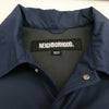 NEIGHBORHOOD ネイバーフッド 23AW 232TSNH-JKM01 WINDBREAKER JACKET ロゴプリント ウィンドブレーカー コーチジャケット ネイビー系 M【中古】