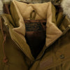 LOST CONTROL ロストコントロール L18A2-5016 Siberian Fur Down Coat シベリアン ファー ダウンコート ミリタリージャケット ブラウン系 36【中古】