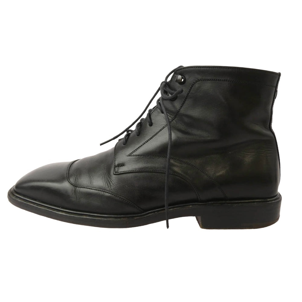 LOUIS VUITTON ルイ・ヴィトン ST0072 レザー レースアップ ブーツ ブラック系 7【中古】