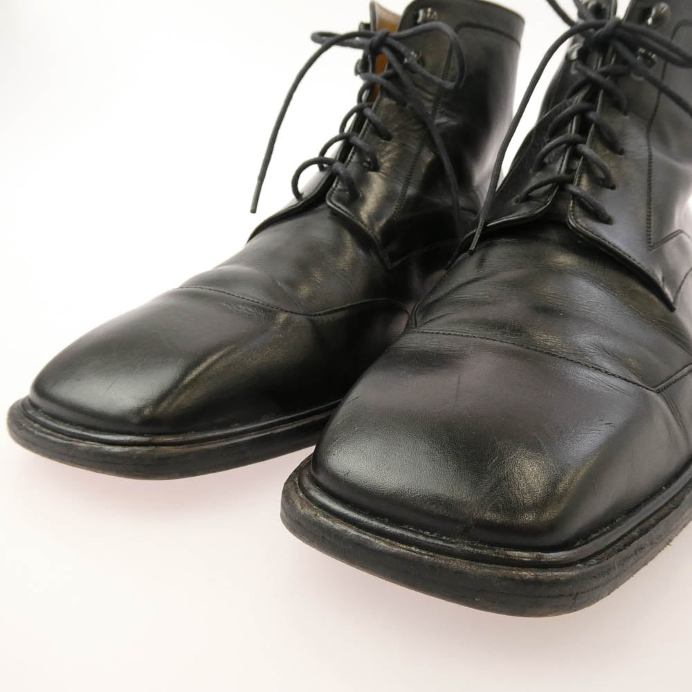 LOUIS VUITTON ルイ・ヴィトン ST0072 レザー レースアップ ブーツ ブラック系 7【中古】