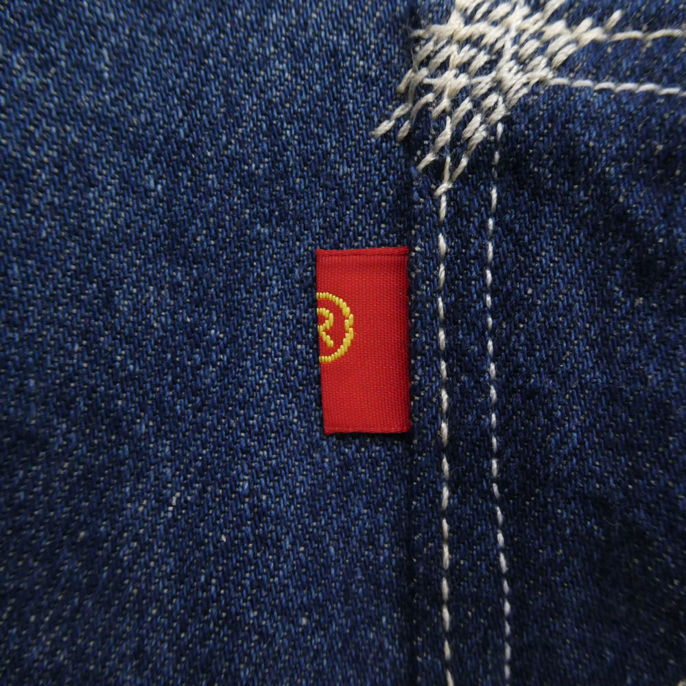 Levi's リーバイス A1098-0001 RED レッド CROPPED WIDE LEG クロップド ワイド デニム パンツ インディゴブルー系 34【中古】