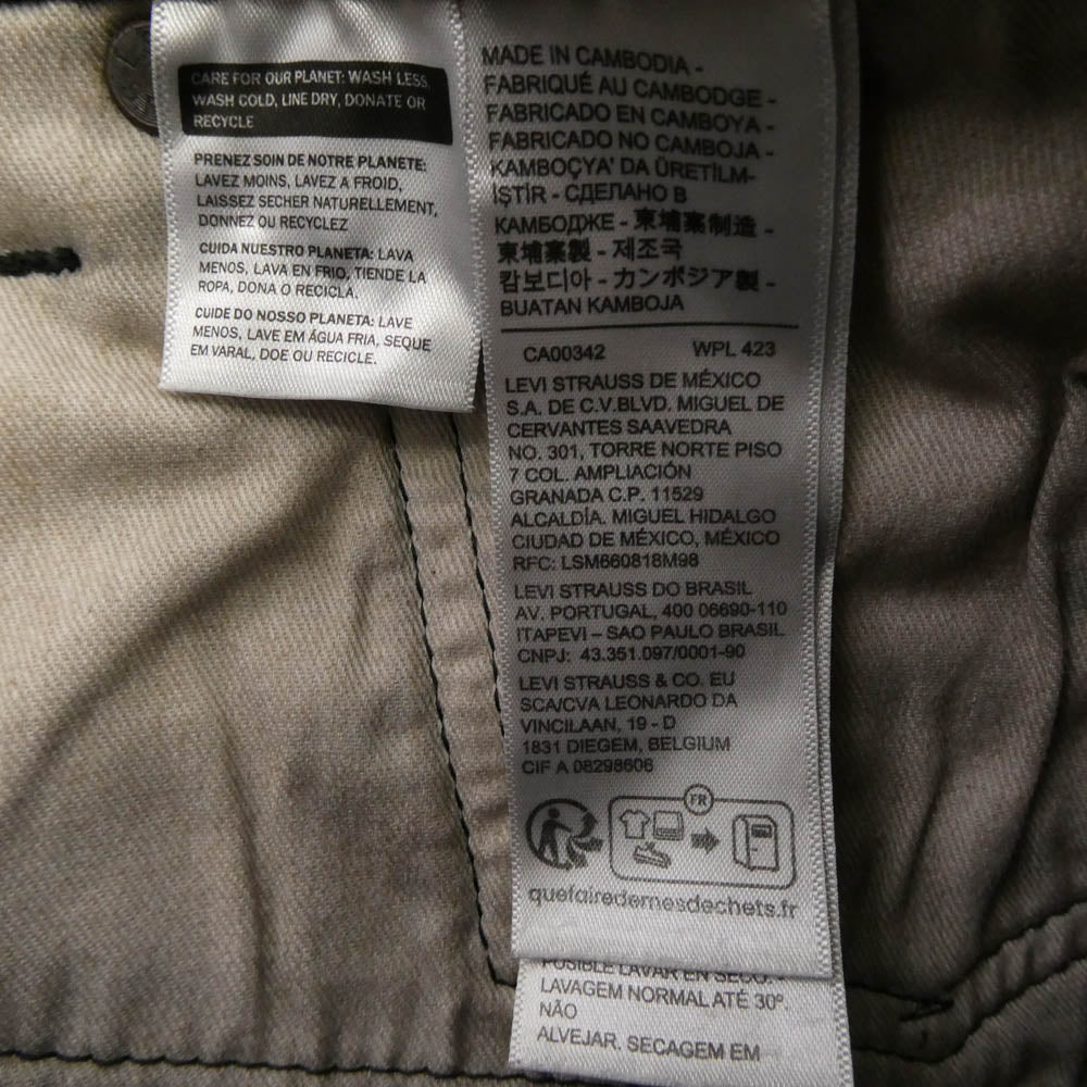 Levi's リーバイス 000LO-0002 PREMIUM 555 リラックス ストレート デニム パンツ W36 ブラック系 W36 L32【中古】