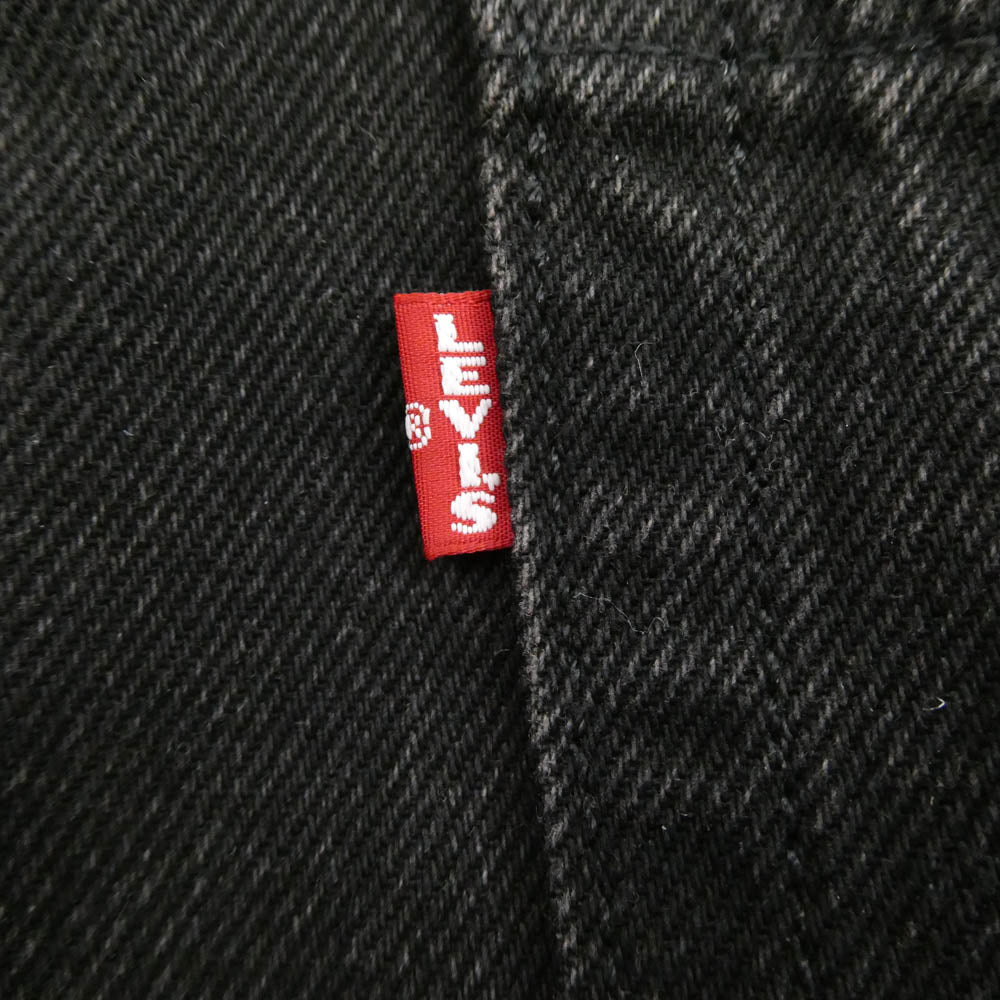 Levi's リーバイス 000LO-0002 PREMIUM 555 リラックス ストレート デニム パンツ W36 ブラック系 W36 L32【中古】