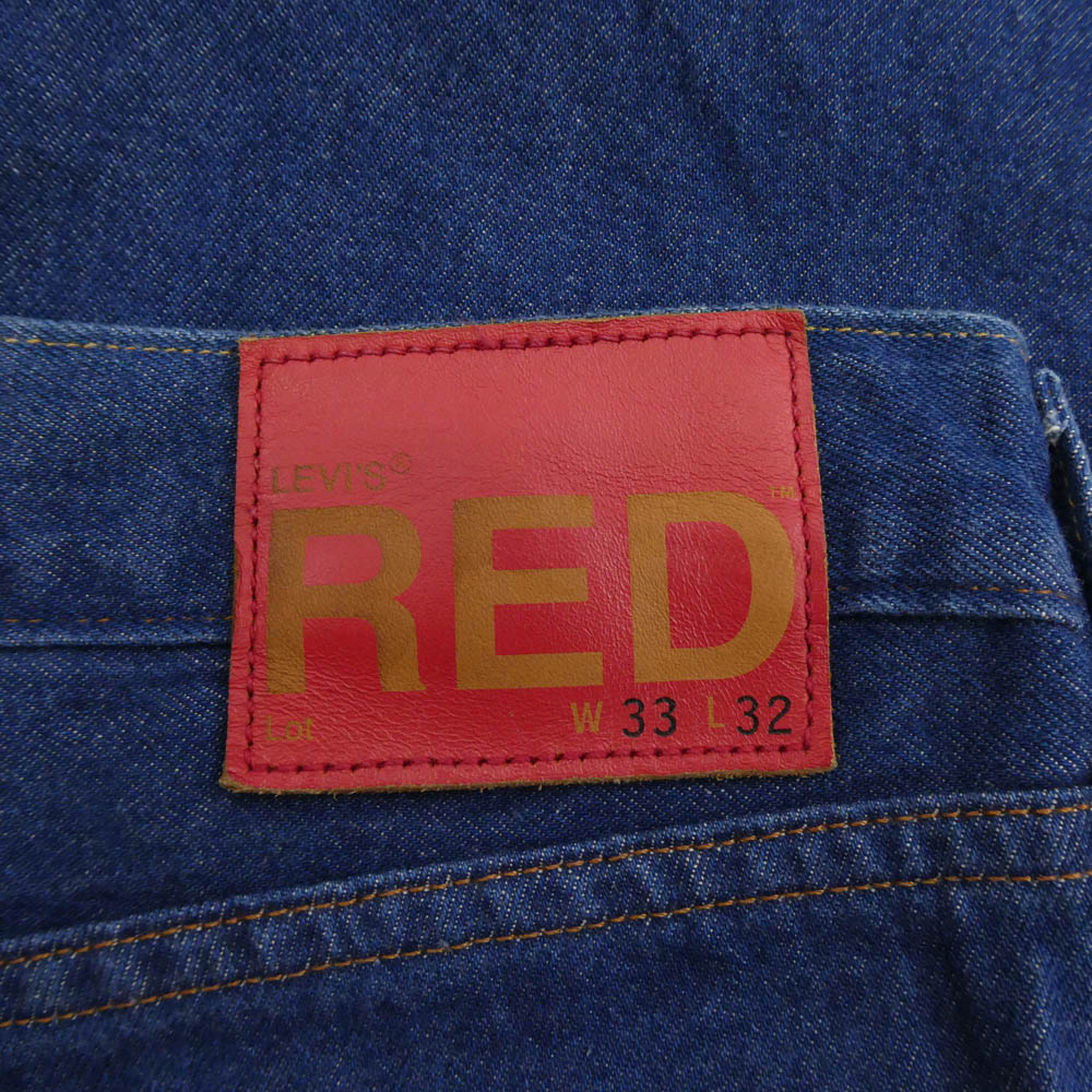 Levi's リーバイス A2696-0001 RED レッド LOOSE TAPER TROUSER ルーズ テーパー トラウザー デニム パンツ インディゴブルー系 W33 L32【中古】