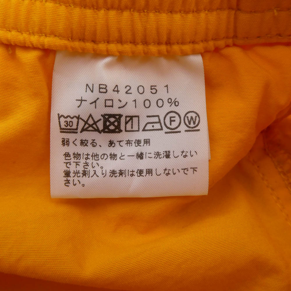 THE NORTH FACE ノースフェイス NB42051 VERSATILE SHORT バーサタイル ショーツ ショートパンツ　イエロー オレンジ系【中古】