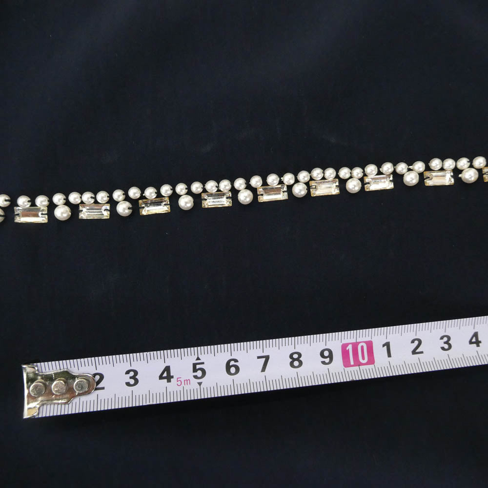 ジャスグリッティー ノースリーブ ビジュー ワンピース ネイビー ネイビー系 2【美品】【中古】